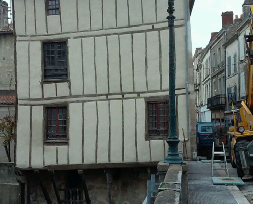 Enduit maison a colombage fontenay-le-comte Baptiste Construction Vendée